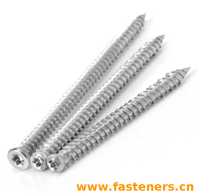 Window Concrete Frame Screws Concrete Screw Countersunk Head Ruspert Screws Concrete 7.5 Torx Head