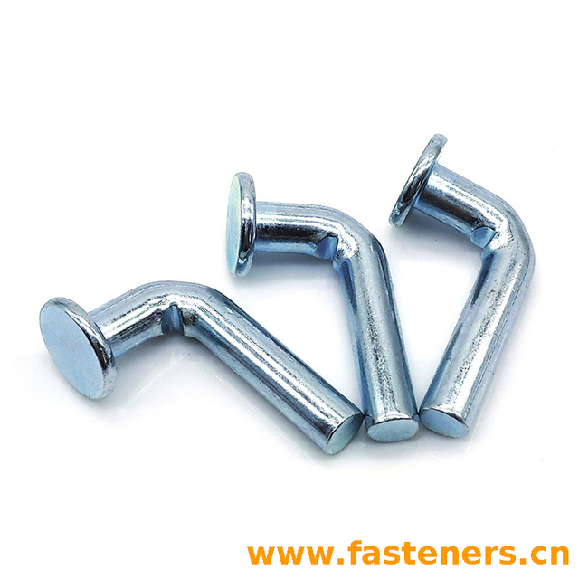 Galvanized L-type safety pins for shelves