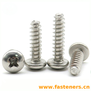 Stainless Steel Phillips Cross Screw for Plastic,Pan Head Self-tapping Screw,Cross Head Pt Thread Forming Screws