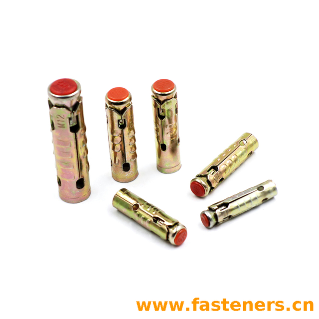 Yellow Zinc Silver Antiskid Fish Scale Sleeve Anchor Carbon Steel