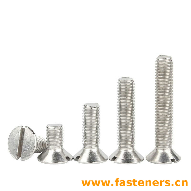ANSI/ASME B18.6.7M Metric Soltted Countersunk Screws