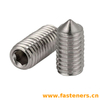 JIS B1177 Hexagon Socket Set Screws with Cone Point