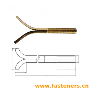 DIN529 Masonry And Foundation Bolts Y-type Anchor Bolt