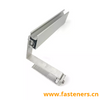 Solar Adjustable Hook And Aluminum Rail Bracket for Solar Panel Metal Roof Mounts