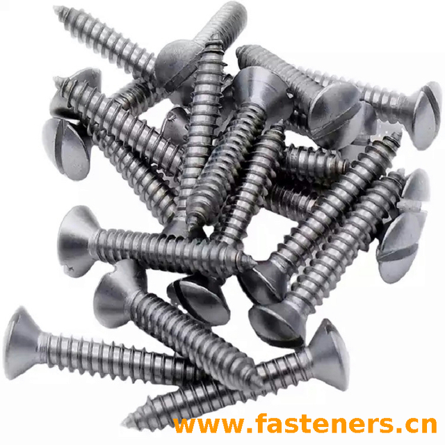 GB/T5284 Slotted Raised Countersunk(Oval) Head Tapping Screws