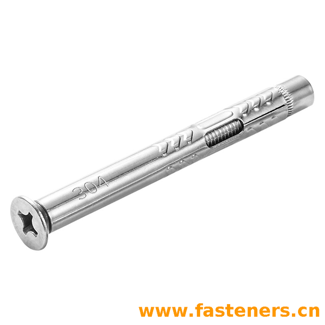 304 Stainless Steel Countersunk Head Expansion Bolt,Sleeve Anchors