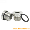 NF E 27-435 Metric Hexagon Socket Cheese Head Screws Metal Plugs with Collar Joints for Use with O-rings