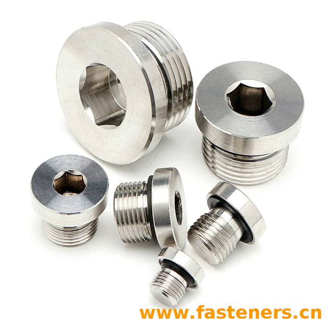 DIN3852 Hollow Hexagon Plug - ED，Male Captive Seal Internal Hex Plug
