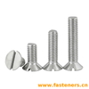 NF E25-123 Slotted Countersunk Flat Head Screws