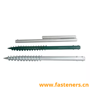 White Q235B Spray N Series Q355B Helical Screw Piles for Ground Mounting System 