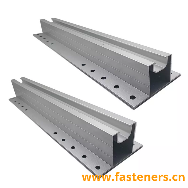 AL6005/AL6063 T Slot Aluminium Extrusion Solar Panel Mounting Rails 