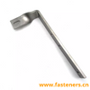 Stainless Steel SS304 L Shape Twisted Hook Bracket for Solar 