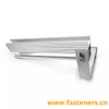 Solar Adjustable Hook And Aluminum Rail Bracket for Solar Panel Metal Roof Mounts