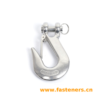 Stainless Steel Clevis Grab Slip Hooks With Safety Latch Crane Hook