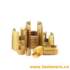 Carbon Steel Yellow Zinc Threaded Insert, Self-tapping Metric Inner Thread, S302