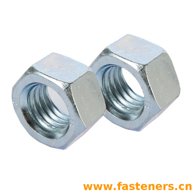 DIN934 Hexagon Nuts High Strength Carbon Steel,Hex Nut,Blue White Zinc
