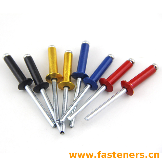 GB/T12618.1 Open End Blind Rivets With Break Pull Mandrel And Protruding Head 
