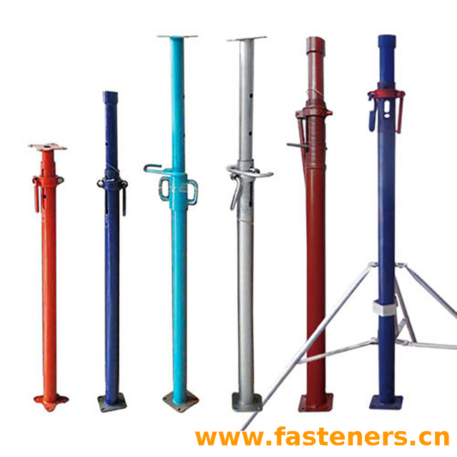 Q235 Steel Scaffolding Poles Adjustable Building Aluminum Formwork Steel Support Push Pull Prop Jack Post Steel Acro Acrow Prop