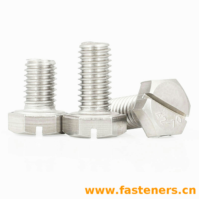 BS1981 Plain And Slotted Hexagon Head Screws