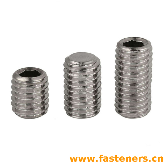NF E25-171 Hexagon Socket Set Screws With Flat Point