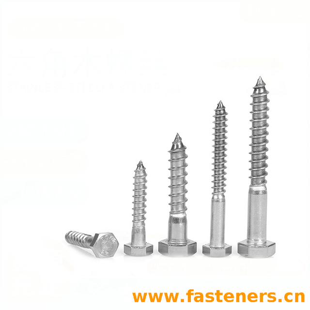 GB 102 Hexagon Head Wood Screws