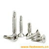 DIN EN ISO15482 Cross Recessed Countersunk Head Drilling Screws With Tapping Screw Thread