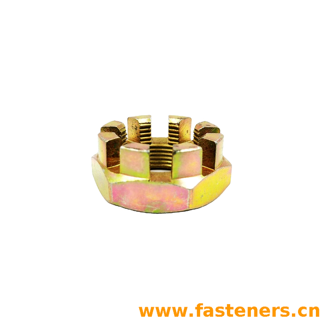 DIN979 Hexagon Thin Slotted Nuts And Castle Buts With Metric Coarse And Fine Pitch Thread