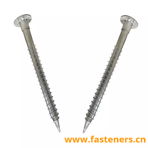 Adjustable Ground Anchors HDG Flange Head Solar Ground Screw 