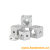 Six-Sided Nut,Square Fixed Block Square Corner Lock Nut,Plate Link Block Screws Nut for Fixing Acrylic Box