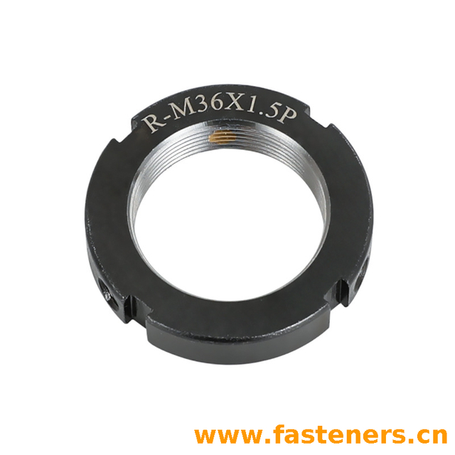 Precision Bearing Lock Nut Fastener KM Series Bearing Slotted Lock Nut