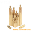 M2 Brass Knurled Single Through Stud,PCB Cylinder Hex Standoffs Electronic Components