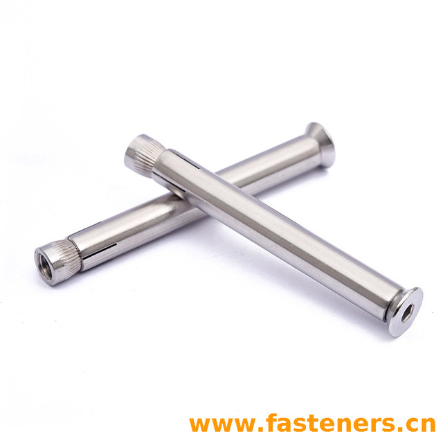 304 stainless steel countersunk head expansion screw, countersunk hexagon socket expansion screw, sleeve anchor bolt