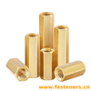 Brass Female Threaded PCB Spacer M4 Hex Standoff Hex Nut，Double Pass Copper Pillar Thread Hollow Hexagon Pillars Copper 