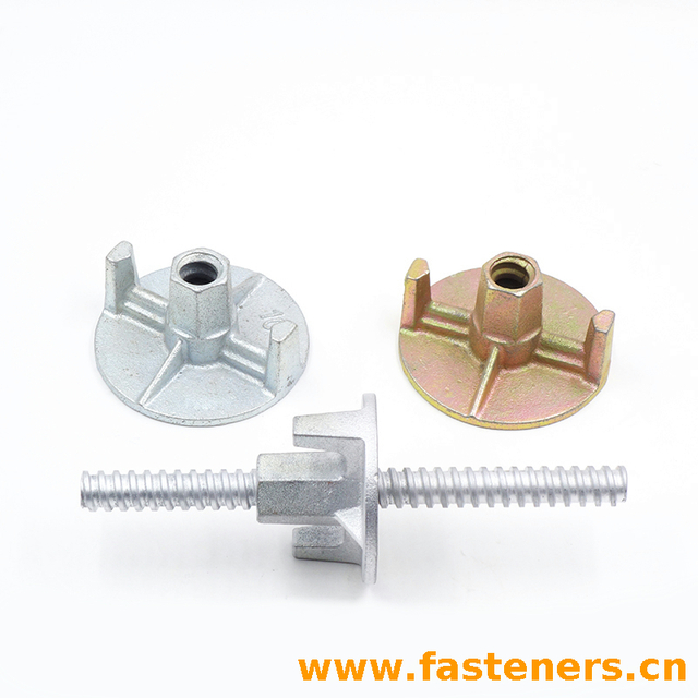 Formwork Galvanized Casting Iron Wing Nut Tie Rod Nut
