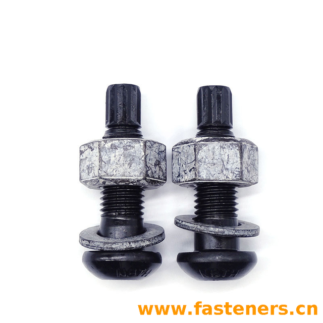 GB/T3632 Sets Of Torshear Type High Strength Bolt Hexagon Nuts And Plain Washer For Steel Structures