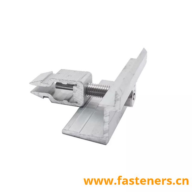 Aluminum Solar End Clamp for Roof Solar Panel Mounting System 