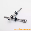 Customized Stainless Steel 304 410 Double Threaded Hanger Bolt with Lock Nut 