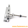 Solar Aluminum Panel Mounting Rail with Hanger Bolt And L Foot Clamp Brackets 