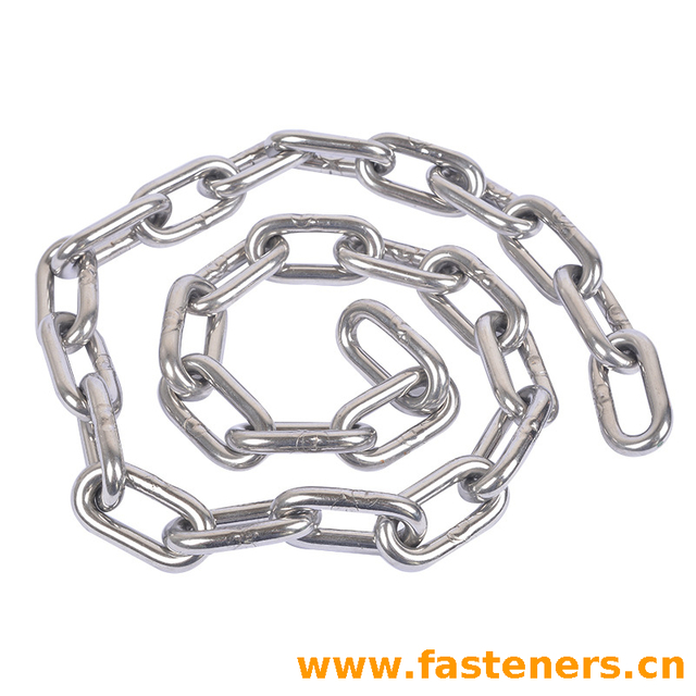 Stainless Steel Chain Bright Polished JIS Japanese Standard Straight Welded Short Link Chain