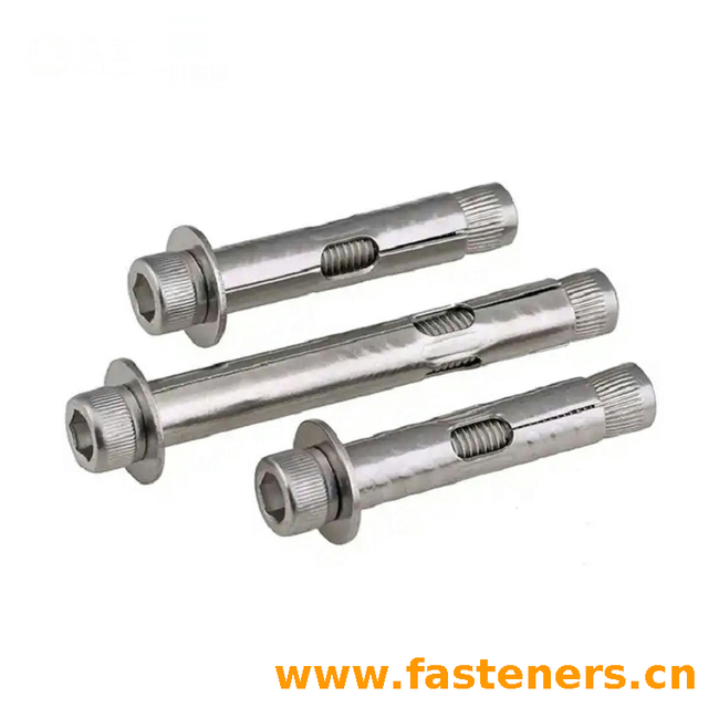 Hex Socket Sleeve Expansion Anchor,Stainless Steel Allen Bolt,Hexagon Socket Expansion Bolt,With Long Holes 