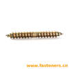 Zinc Plated Steel Woodworking Furniture Connecting Double End Screw,double End Wood Screw