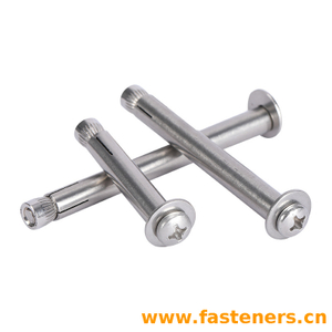 304 Stainless Steel Cross Pan Head Expansion Screw,Round Head Inner Expansion Bolt