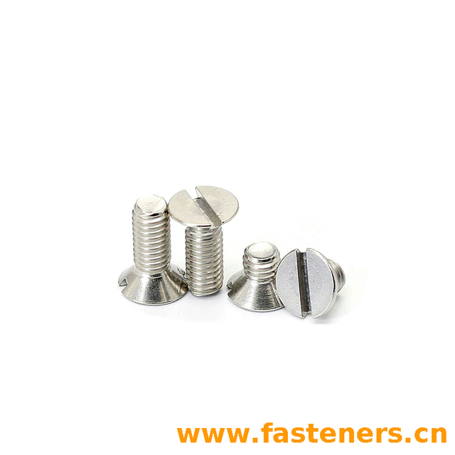 ANSI/ASME B18.11 (R1983) Slotted 100°flat Head Miniature Screws