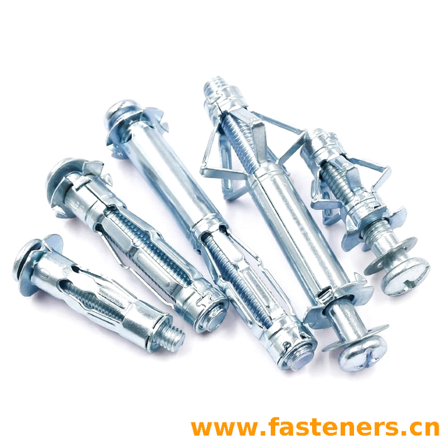 Heavy Duty Plasterboard Screw Plug Anchor Carbon Steel Hollow Wall Anchor Wall Plug Galvanized Anchor