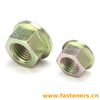 Fastening Devices For Bolt Centering - Form B - Hexagon Nut With Flange DIN 74361-2 (B) - 1982