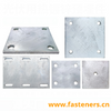 Customized Steel Base Plate Embedded Parts Hot Dip Galvanized Carbon Steel Foundation Plate