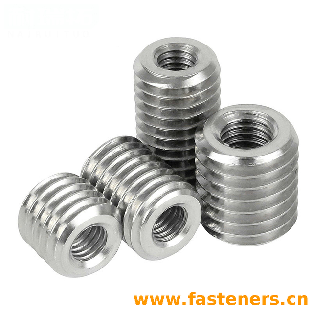 Stainless Steel Internal And External Teeth Nut Threaded Insert Conversion Nuts