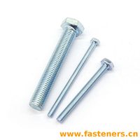 DIN933 Hexagon Head Bolts With Full Thread,Blue white zinc