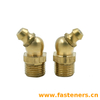  GB /T 1153 Angle Hydraulic Grease Nipples Copper Material