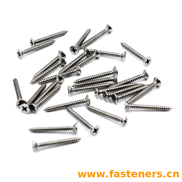 GB/T846 Cross Recessed Countersunk Head Tapping Screws Stainless Steel 304